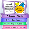 Abigail and the Big Start Over Novel Study