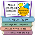Abigail and the Big Start Over Novel Study