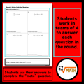 Team Target Review: Solving Multi-Step Equations Group Review Activity PART 1 Grade 8