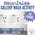 12 Spanish Speaking Country Readings - Activity & Pastime Gallery Walk Activity