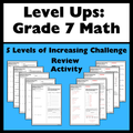 Level Ups: Adding and Subtracting Integers Practice Activity | 7th Grade Math