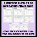 Expression Maker: Integer Operations Puzzle Activity for 7th Grade Math