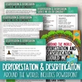 Desertification, Deforestation, and Savannization Around the World | Includes PP