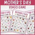 No prep Mother's Day Vocabulary bingo game, fun & engaging appreciation activity