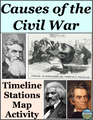 Causes of the Civil War Timeline Map Image Analysis Stations Activity