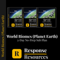 Biomes & Ecosystems Emergency Sub Plans - 3-Day No-Prep