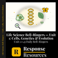Life Science Bell Ringers Unit 1 - 45 Daily Warm-Ups (Grades 6-8)