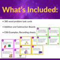 2nd & 3rd Grade Multi-Digit Addition and Subtraction Task Card Bundle | CRA