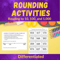 Rounding to the Nearest 10, 100, and 1,000 Math Center Activities for 2nd & 3rd