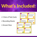 Multi-Digit Multiplication Word Problem Task Cards for 4th Grade | Leveled