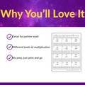 Leveled Multi-Digit Multiplication Color by Number Activities | 3rd 4th 5th