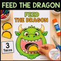 Feed the Dragon | Shapes Activities | Number Games | Dragons Love Tacos Activity
