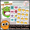 Feed the Dragon | Shapes Activities | Number Games | Dragons Love Tacos Activity