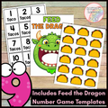 Feed the Dragon | Shapes Activities | Number Games | Dragons Love Tacos Activity