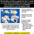 1st Day of School Activity US History Timeline Activity Class Introduction 11th
