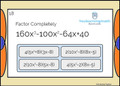 Factoring 4 term polynomials by GROUPING - Google Quiz - Automatic Grading