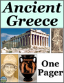 Ancient Greece One Pager Activity