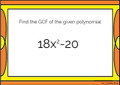 Factoring Polynomials by Greatest Common Factor (GCF)- Google Forms Quiz
