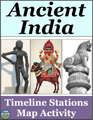 Ancient India Timeline Map Image Analysis Stations Activity