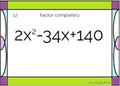 Factoring Quadratic Trinomials where a=1 and Factoring the Difference of Perfect Squares: Google Slides - 21 Problems
