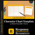 Character Chart Template | 14 Blank Reusable Charts for Any Text