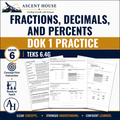 Name: Fractions, Decimals, and Percents DOK 1 Practice | Grade 6 Math | TEKS 6.4G