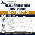 Name: Measurement Unit Conversions DOK 1 Practice | Grade 6 Math | TEKS 6.4H