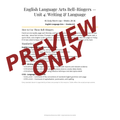 English Language Arts Bell Ringers Unit 4 - 45 Warm-Ups (Grades 6-8)