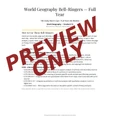 World Geography Bell Ringers FULL YEAR - 180 Daily Warm-Ups (Grades 6-12)