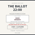 The Ballot, 22:00 | Japanese-Style Murder Mystery for 6-12 Players + Host | Printable PDF | 110-140 min