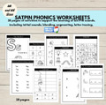 SATPIN Phonics Worksheets Group 1 | Beginning Sounds CVC Words Letter Tracing