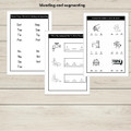 SATPIN Phonics Worksheets Group 1 | Beginning Sounds CVC Words Letter Tracing