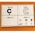 Alphabet Activity Boards | Letter Name & Sound Picture Matching Cards | Tracing