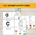 Alphabet Activity Boards | Letter Name & Sound Picture Matching Cards | Tracing