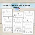 FREE SATPIN Phonics Worksheets | S A T P I N Letter Practice