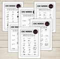 FREE Phonics CVC Words Worksheets | Reading Practice Activity | Blending & Segmenting