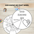 FREE Psalm 139:1–6 Bible Craft Activity | God Knows Me Coloring Wheel