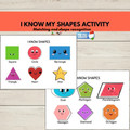 I Know My Shapes | 2D Shape Matching Activity Mat| Shape Recognition