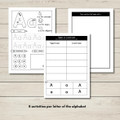 Alphabet Worksheets Activity Pack | Letter of the Week Activities | Trace, Write & Sounds