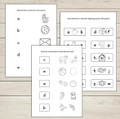 Beginning Sounds Matching Worksheets | Letter Sounds Phonics Activities | Preschool & Kindergarten