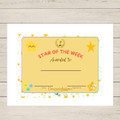 FREE Star of the Week Certificate | Printable Classroom Award