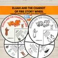 Elijah & Elisha Coloring Wheel Bible Craft | The Chariot of Fire Story Activity