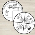 Elijah & Elisha Coloring Wheel Bible Craft | The Chariot of Fire Story Activity