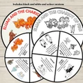 Elijah & Elisha Coloring Wheel Bible Craft | The Chariot of Fire Story Activity
