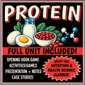 PROTEINS- Amino Acids, Protein Needs and Muscle Building- FULL UNIT