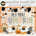 Silly Goose Fall Bulletin Board | Pumpkin Patch Halloween Classroom Decor | Thanksgiving Door Kit