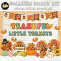 Thanksgiving Bulletin Board Kit | Thankful Turkey Classroom Decor | Printable