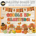 Thanksgiving Bulletin Board Kit | Thankful Turkey Classroom Decor | Printable