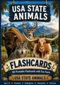 USA State Animals Flashcards 50 State Animal Cards with Pronunciation