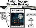 Halloween Reading Comprehension Passage & Questions | October Activity | Middle School | DOK 1-4